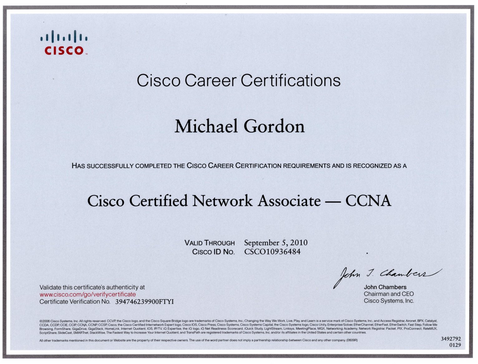 Resume for ccna trainer